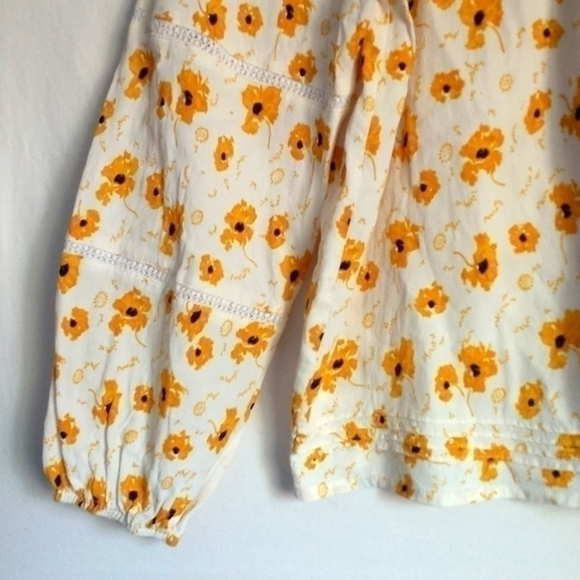 Chelsea & Violet Fairycore Cottagecore Grunge 90s Y2K Peasant Top S - Picture 3 of 4